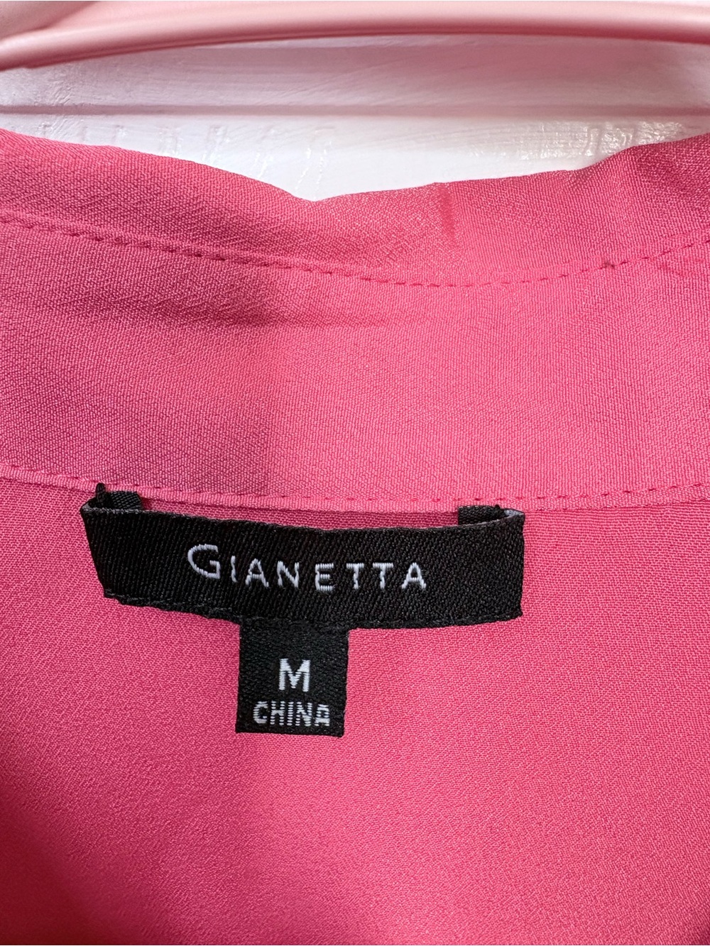 Pink Button-Front Utility Blouse - Picture 2 of 2